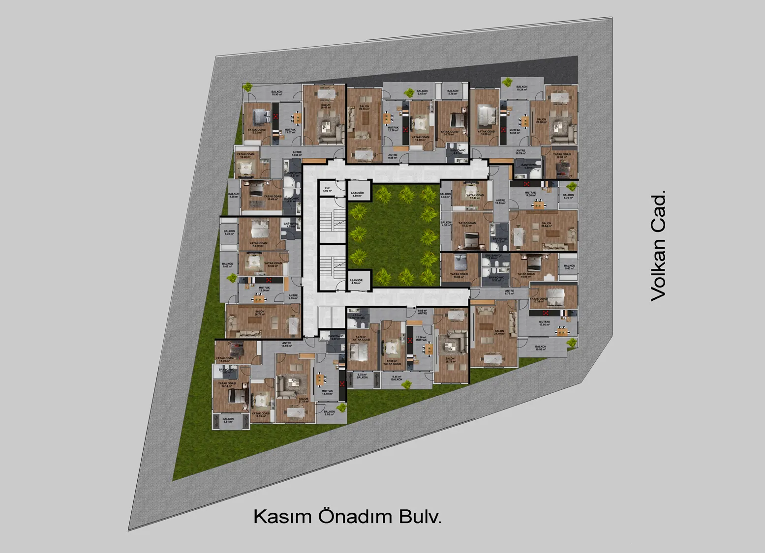 Bulvar Park II kat planı